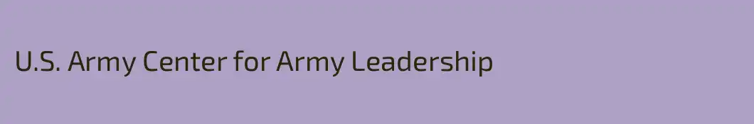 U.S. Army Center for Army Leadership